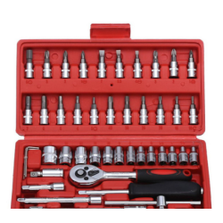 46 pcs/set Tool Box Car Motorcycle Repair Set Hand Tools Home Service motor DIY Kit Tool s Set