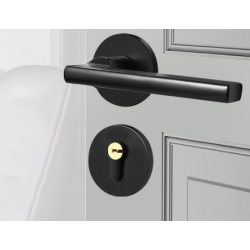 Door Lock Set Silent Continental Bedroom door knob double lock set aluminum alloy Door Lock